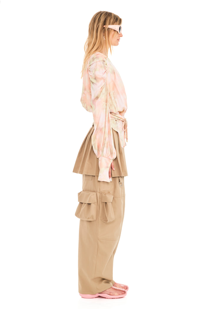 Collina Strada WASHED DAISY PLAID IRIS TOP