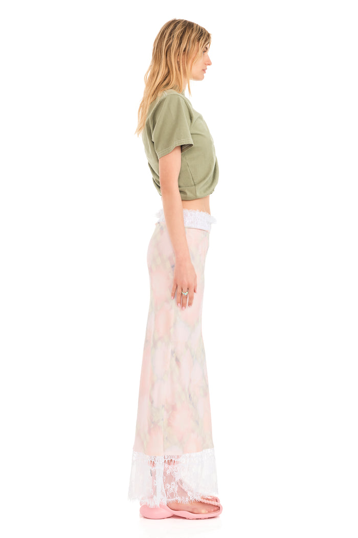 Collina Strada WASHED DAISY PLAID LACE YOD SKIRT