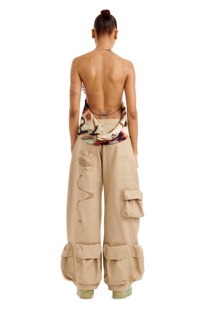 Collina Strada WATERCOLOR FLORAL COURT TOP MEDIUM