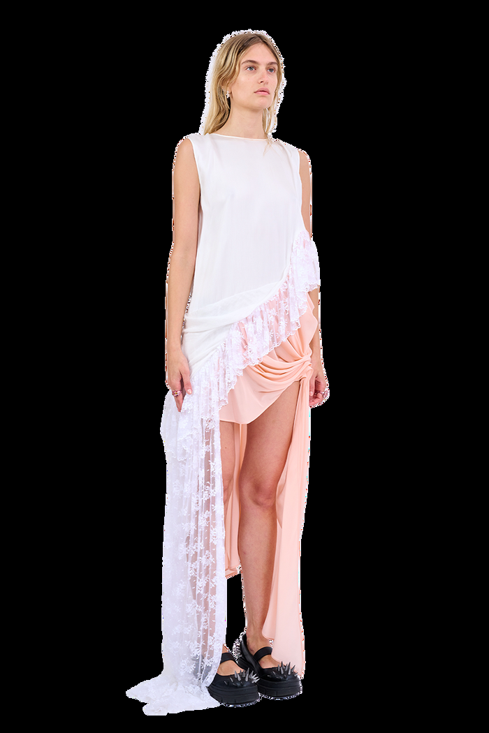 Collina Strada WHITE MELON FANNY DRESS XSMALL