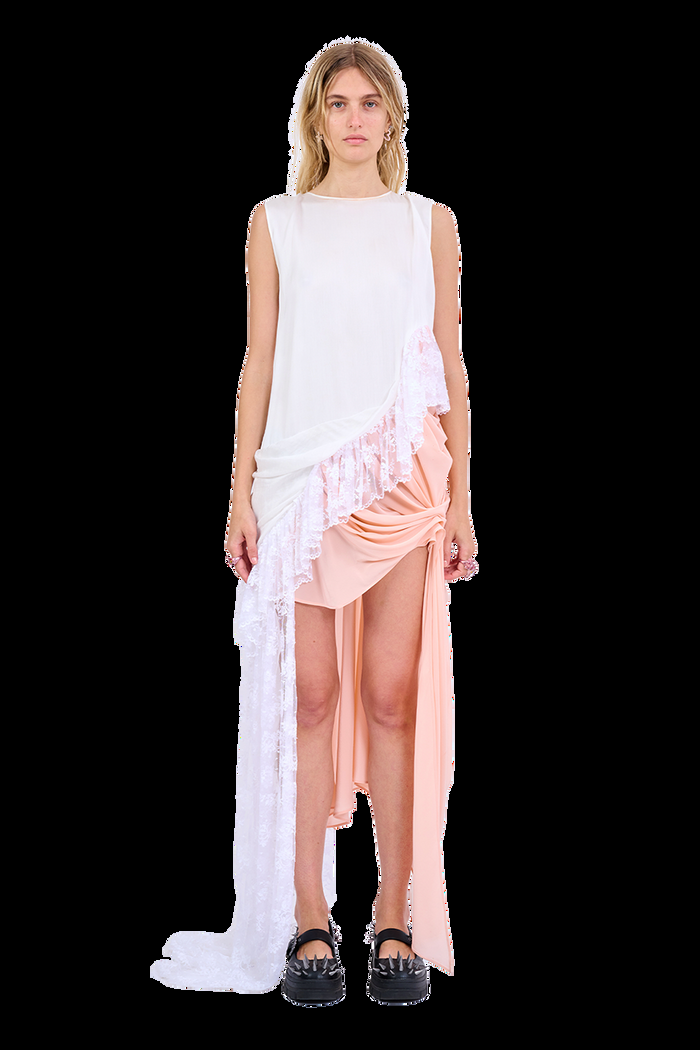 collina strada WHITE MELON FANNY DRESS XSMALL