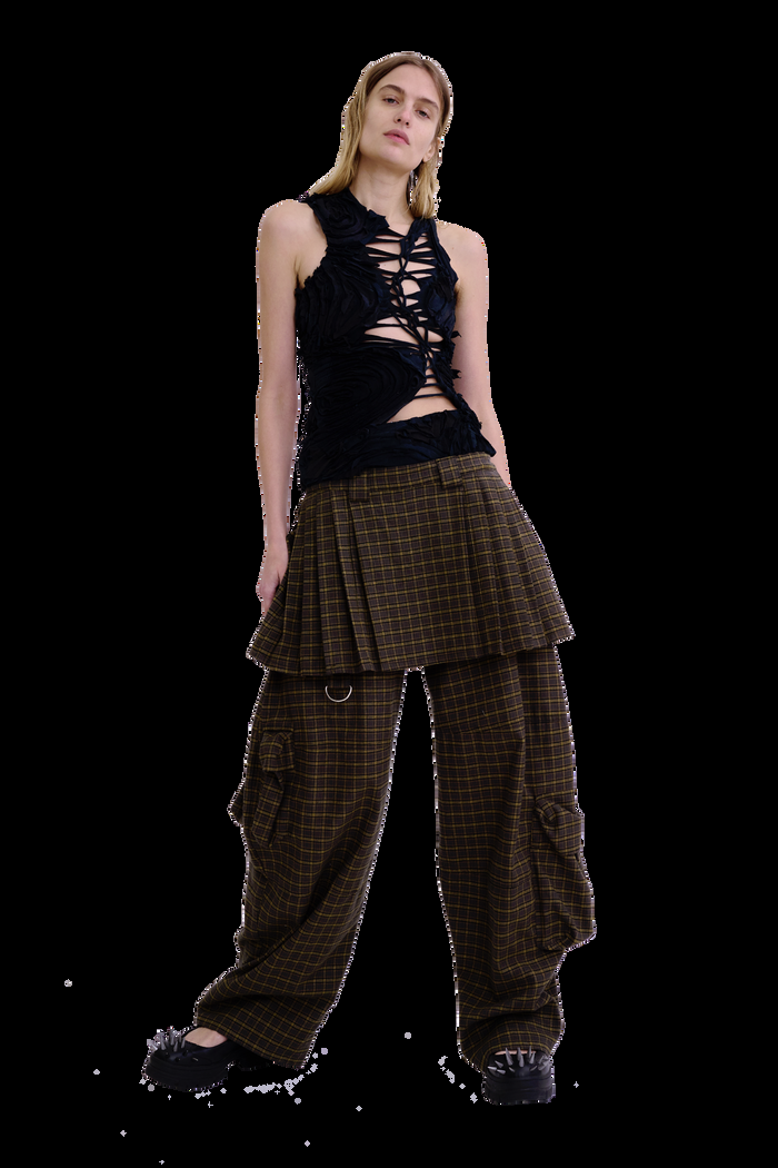 Collina Strada WORN BLACK CHIRP TANK SMALL