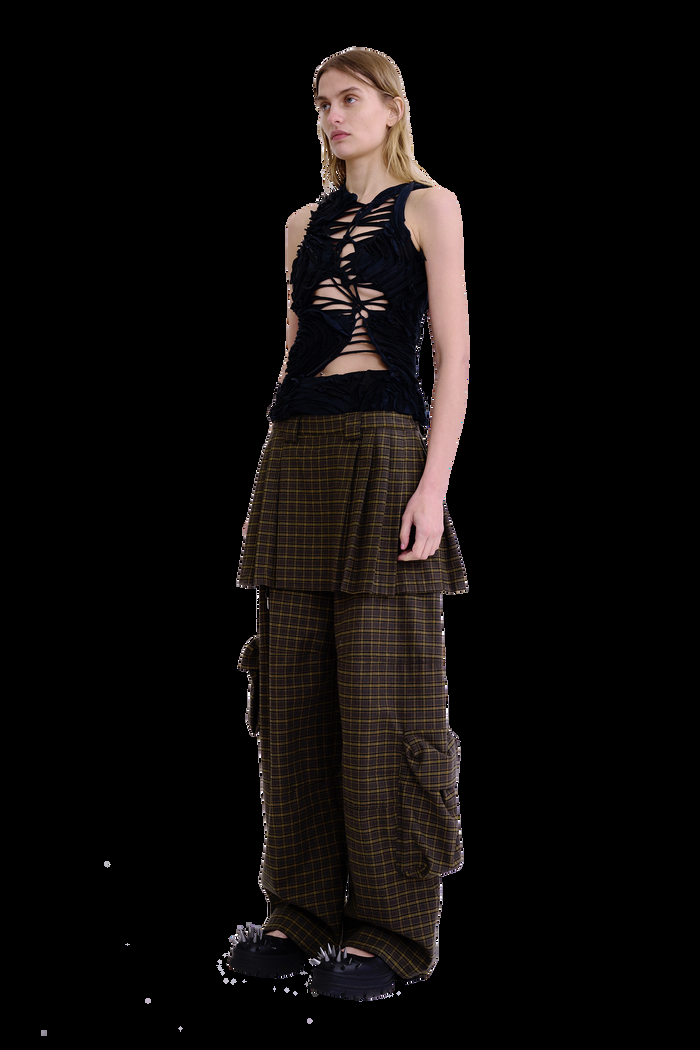 Collina Strada WORN BLACK CHIRP TANK SMALL