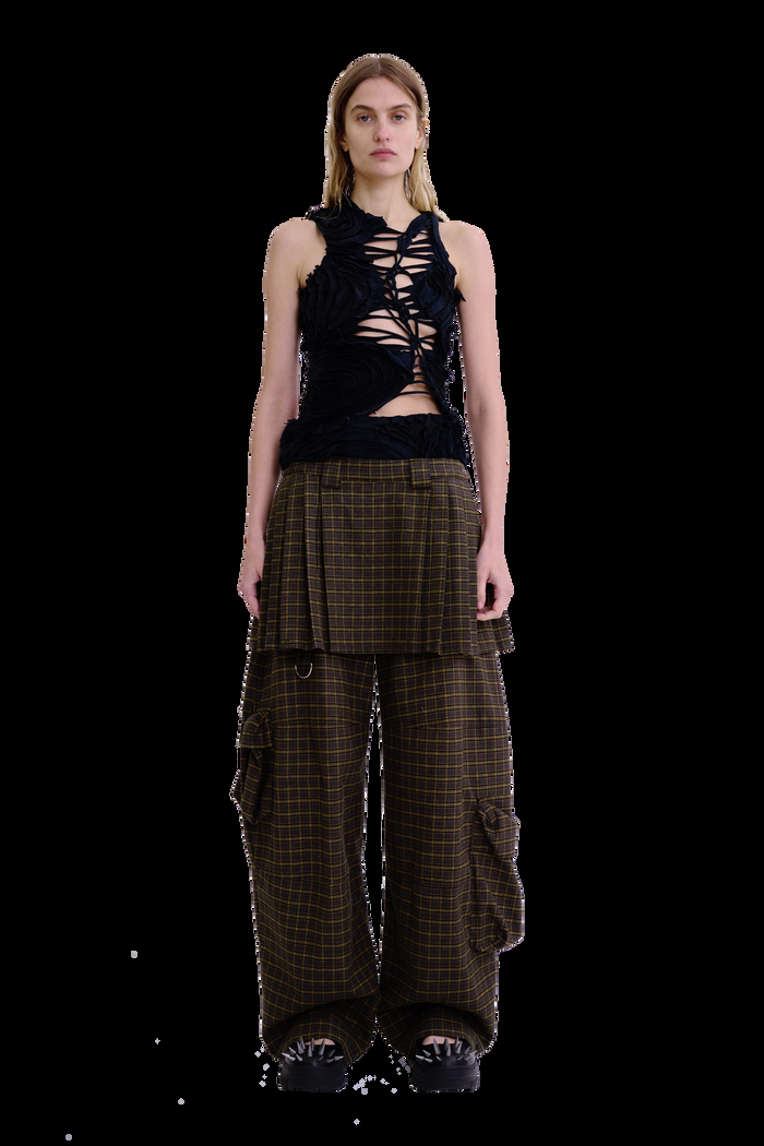 collina strada WORN BLACK CHIRP TANK SMALL