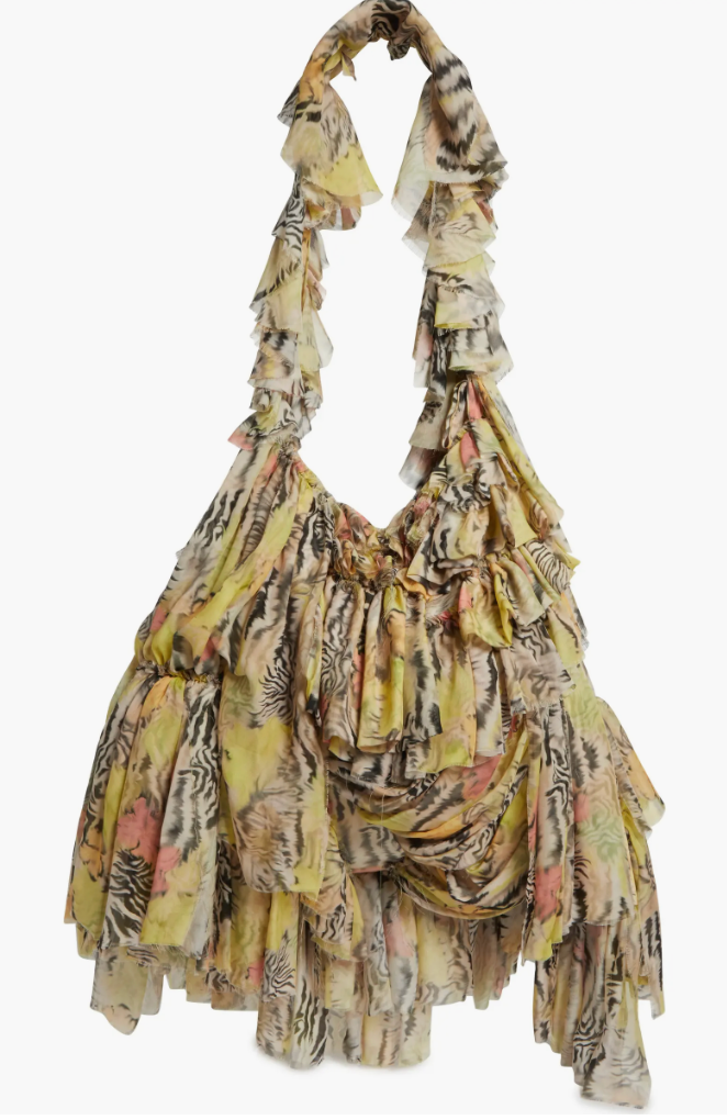 Collina Strada ZEBRA FLORAL CLOUD BAG