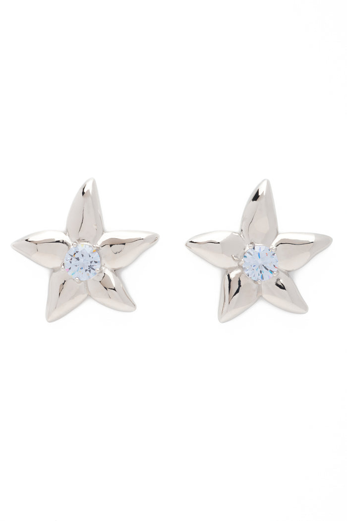 collina strada CRYSTAL CLEAR MEGA STARLINK EARRINGS