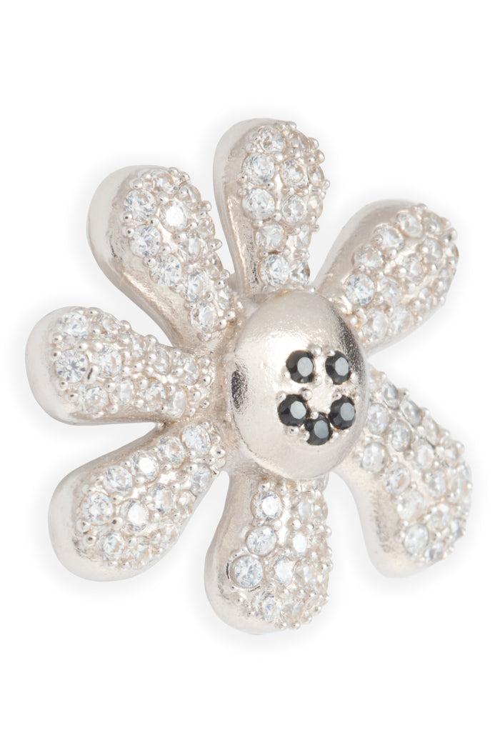 Collina Strada CRYSTAL CLEAR PAVE HAPPY BLOSSOM EARRING