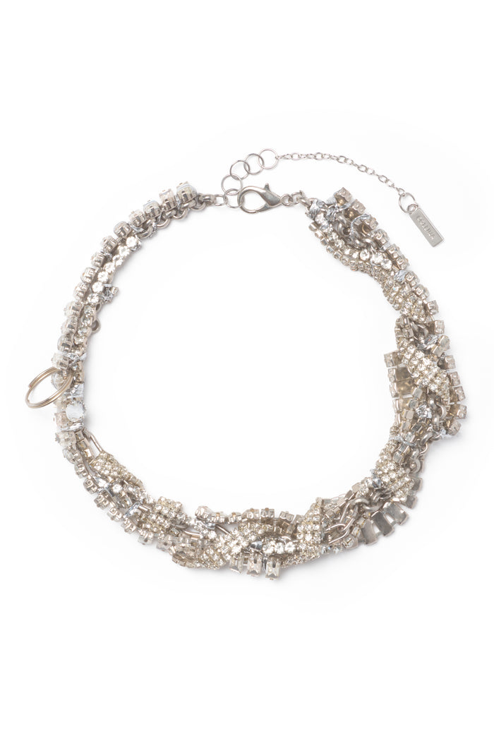 collina strada CRYSTAL CLEAR RHINESTONE JUNK NECKLACE