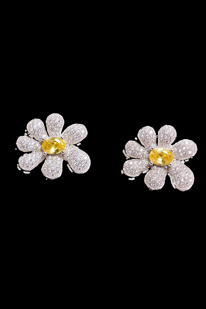 Collina Strada CRYSTAL PAVE SQUASHED BLOSSOM EARRING