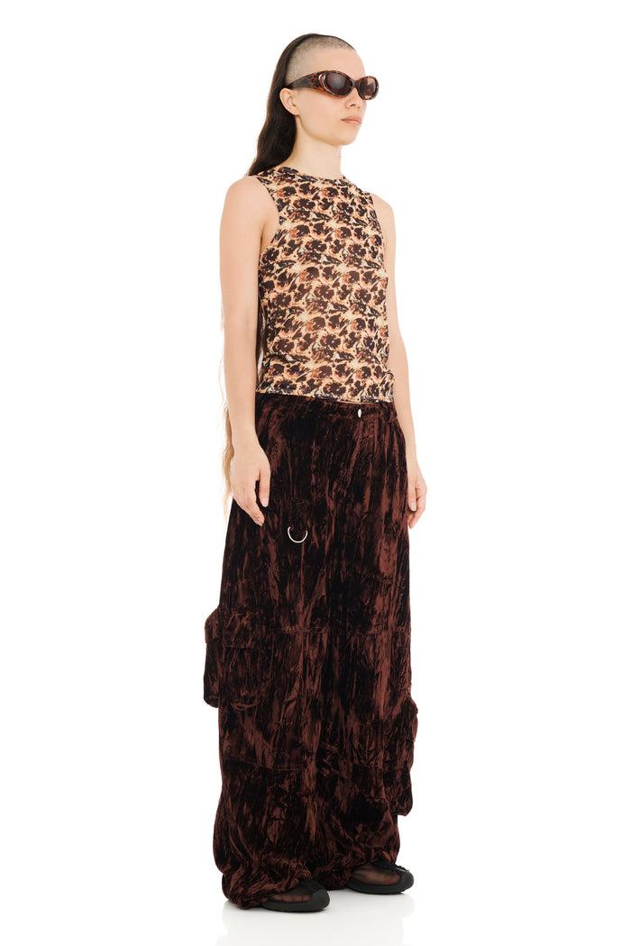 Collina Strada EARTH VELVET LAWN CARGO PANT X SMALL