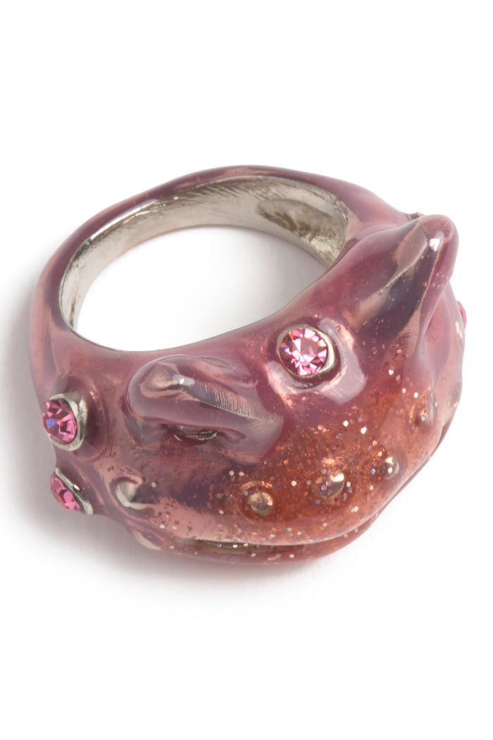 Collina Strada GLITTER PINK LILAC DRAGON BABY RING 7