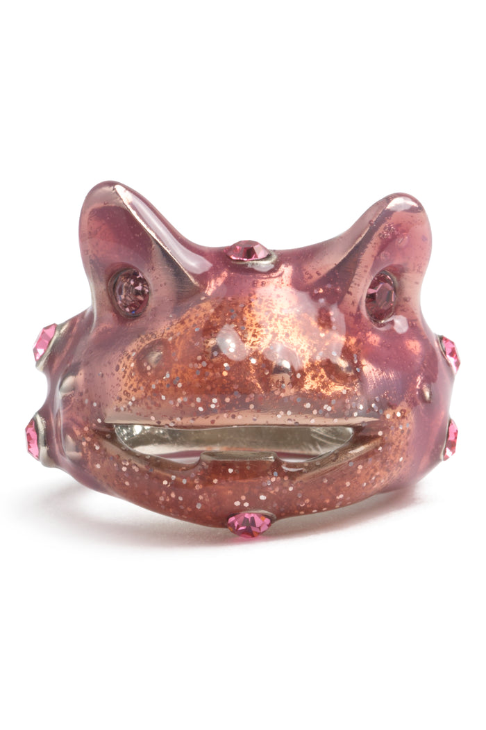 collina strada GLITTER PINK LILAC DRAGON BABY RING 7