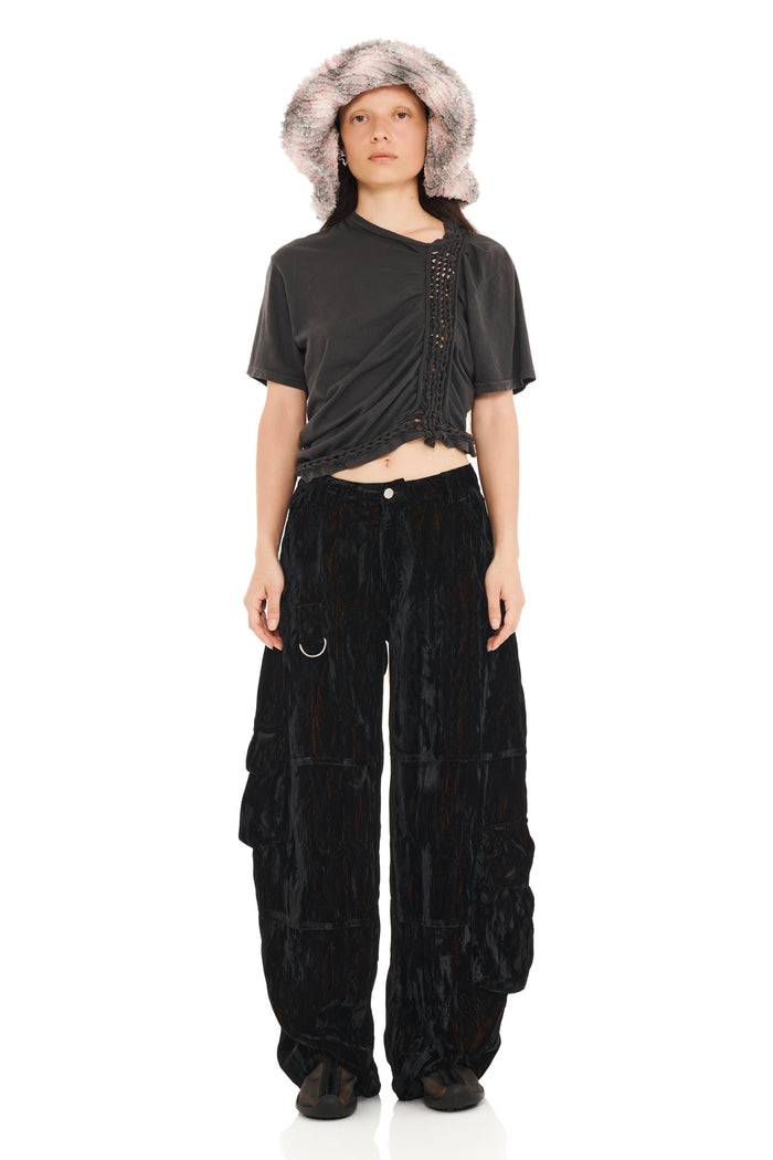 Collina Strada LAVENDER PLAID CLYDE X COLLINA STRADA MALA HAT