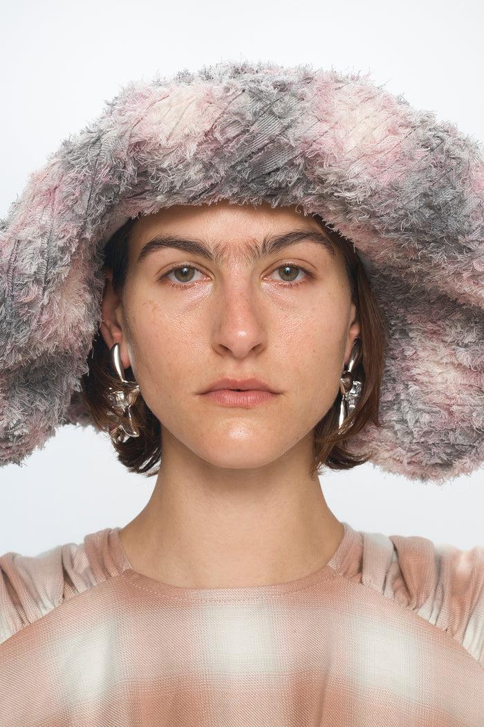 Collina Strada LAVENDER PLAID CLYDE X COLLINA STRADA MALA HAT