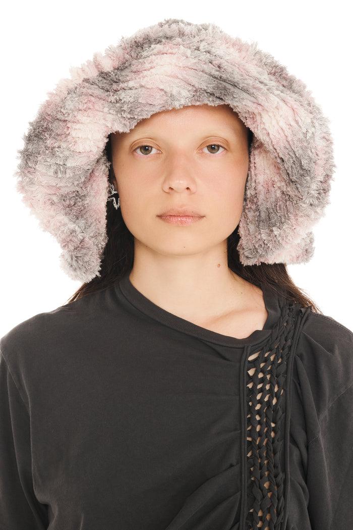 collina strada LAVENDER PLAID CLYDE X COLLINA STRADA MALA HAT