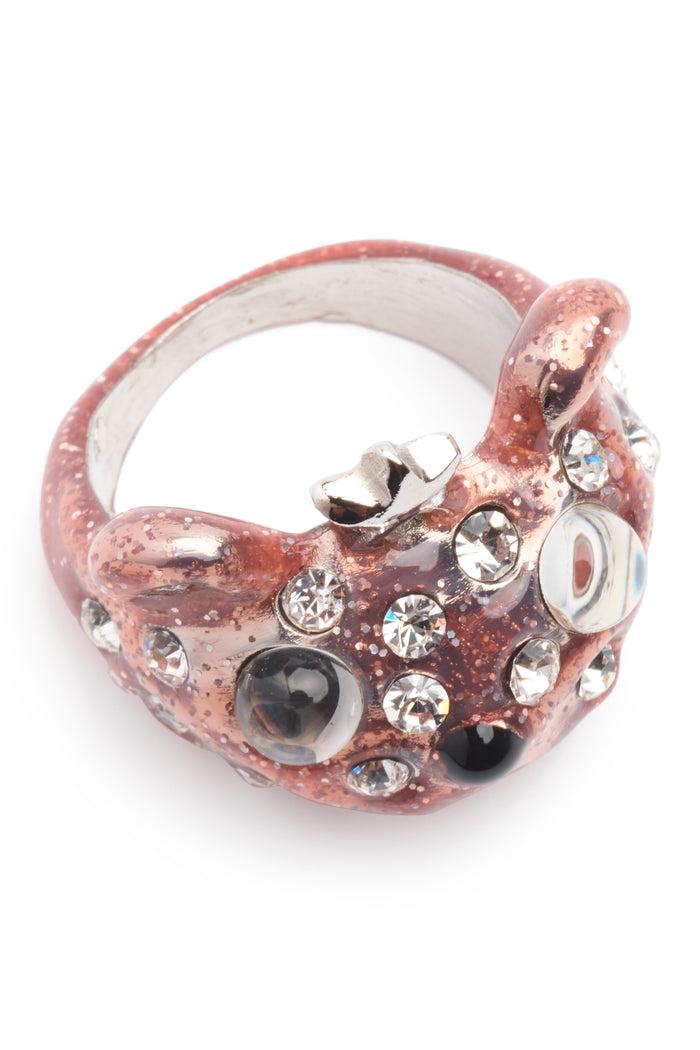 Collina Strada LIGHT PINK FRECKLES PRINCESS BEAR RING