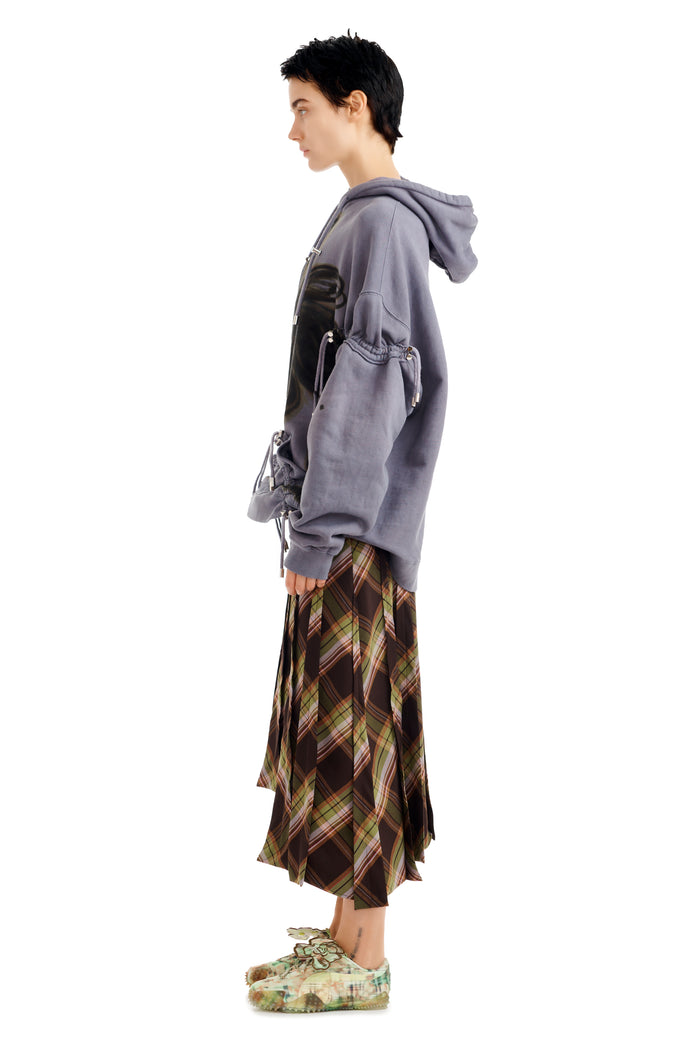 Collina Strada MIDNIGHT FLOWER POT RHINESTONE BURST HOODIE