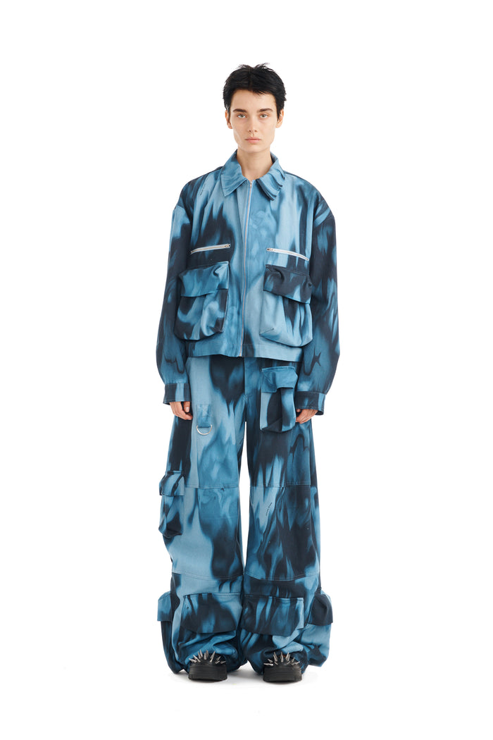 collina strada NAVY MELTING BLOOM NASH JACKET X SMALL