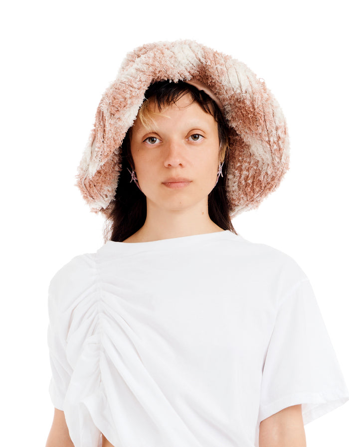 collina strada PEACH PLAID CLYDE X COLLINA STRADA MALA HAT