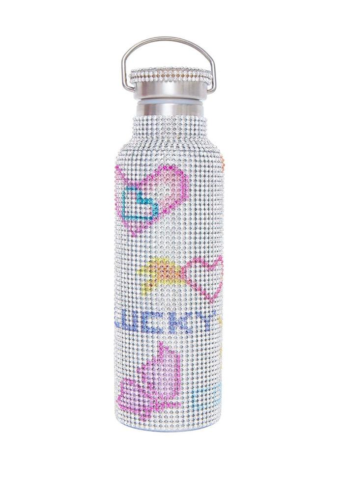 Collina Strada RHINESTONE WATER BOTTLE LUCKY DOODLE ONE SIZE