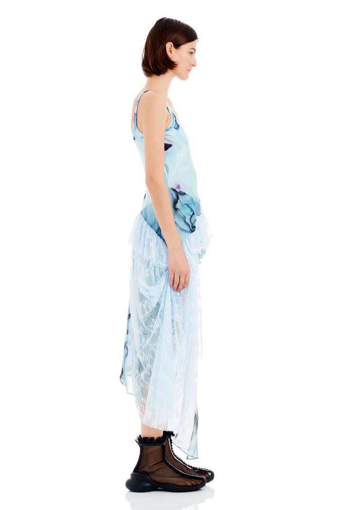 Collina Strada SKY WATERCOLOR FLORAL AMMI FANNY DRESS