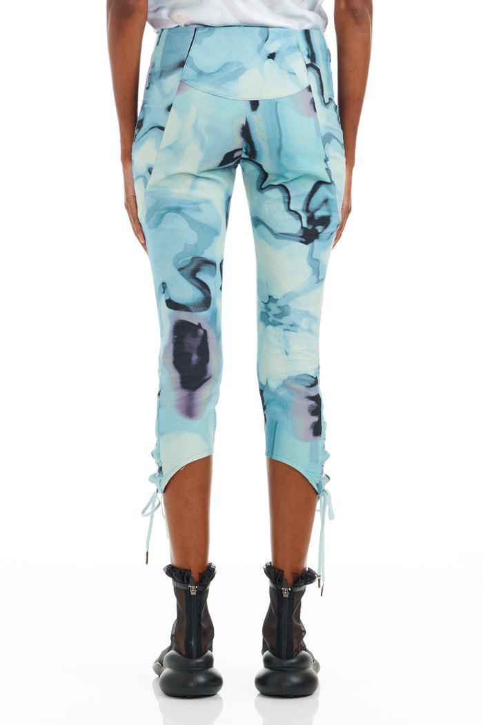 Collina Strada SKY WATERCOLOR FLORAL BANEBERRY PANT