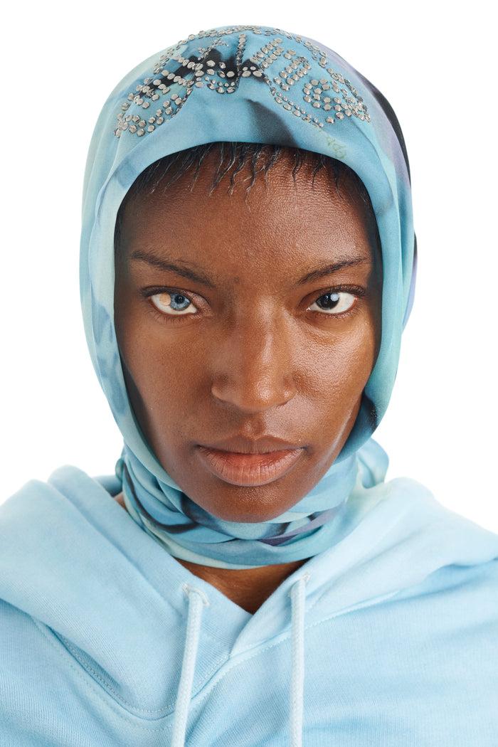 collina strada SKY WATERCOLOR FLORAL PRINCESS FOULARD SCARF