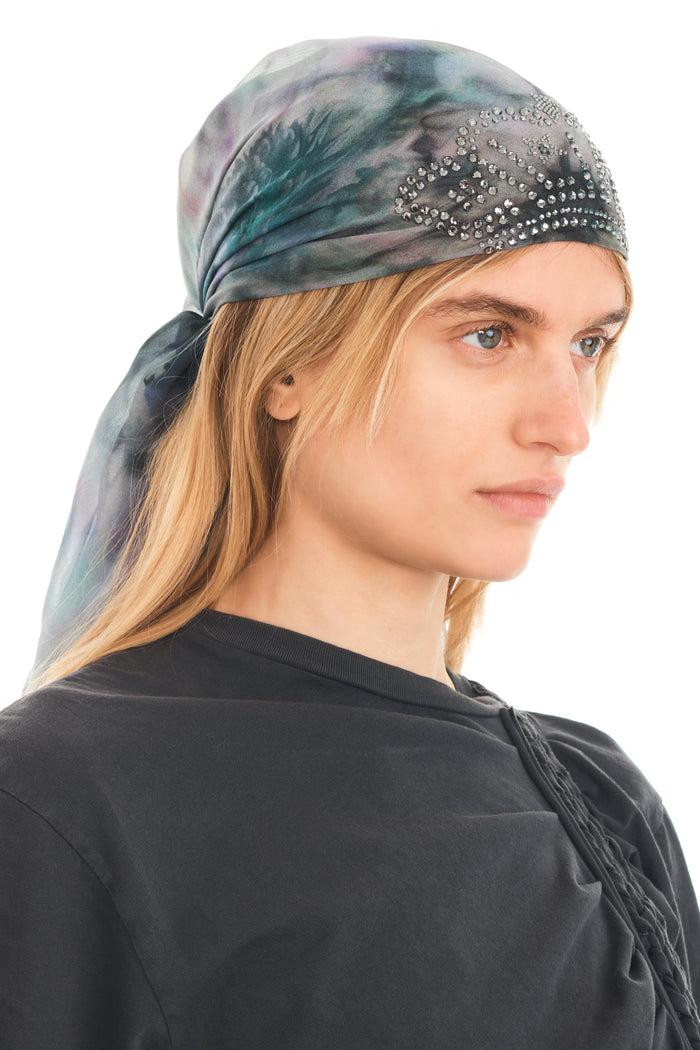 Collina Strada STAINED FLORAL PRINCESS FOULARD SCARF