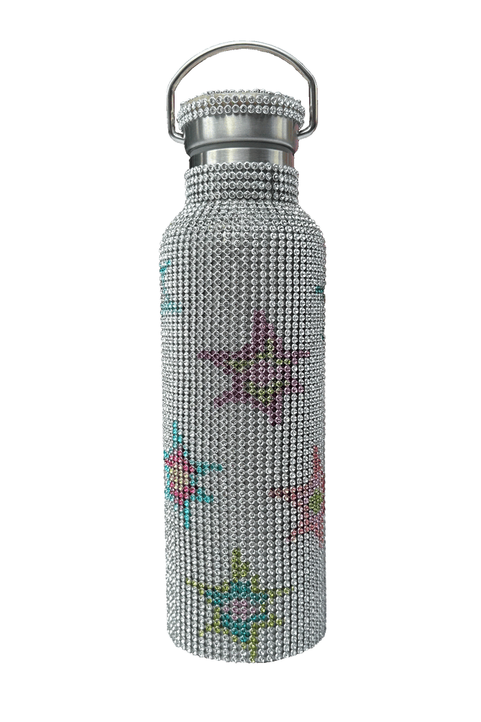 collina strada STARBURST MULTI RHINESTONE WATER BOTTLE