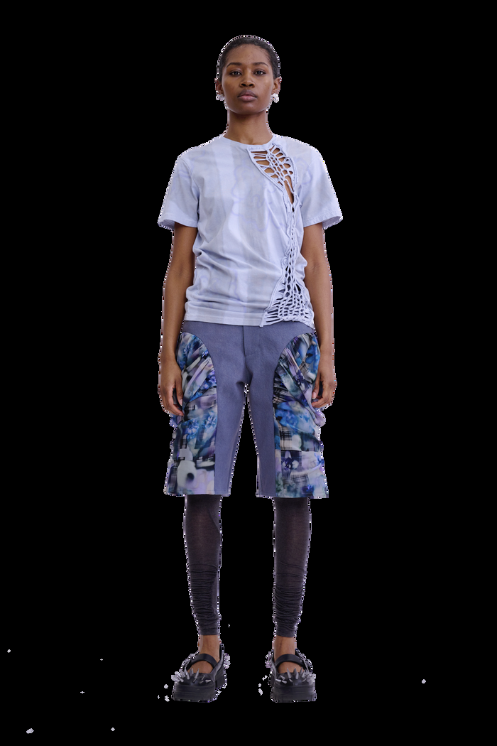 collina strada STORM BLUE FLOWER STRIPE TOSH TEE SMALL