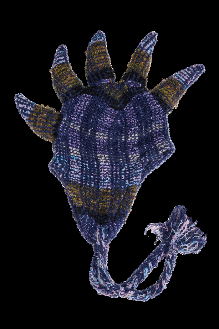 collina strada VITELLI PURPLE PLAID SPIKY HAT ONE SIZE