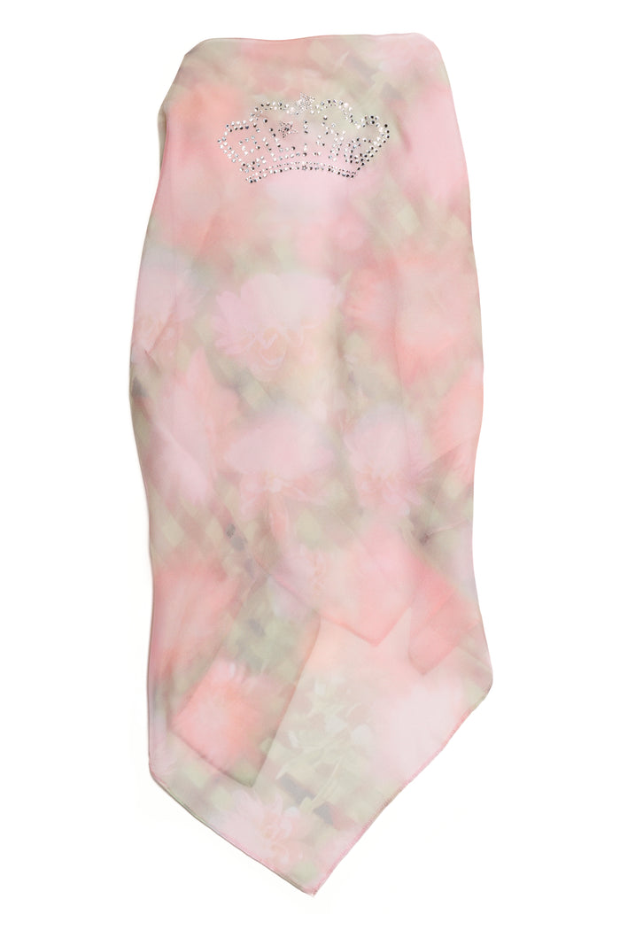 Collina Strada WASHED DAISY PLAID PRINCESS FOULARD SCARF