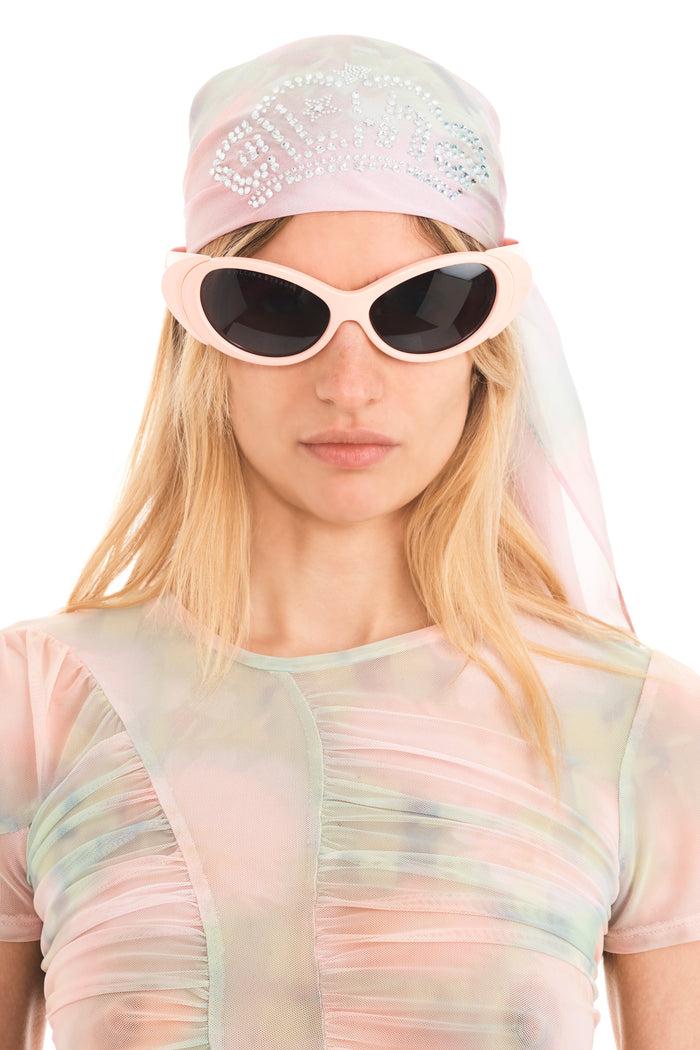 collina strada WASHED DAISY PLAID PRINCESS FOULARD SCARF