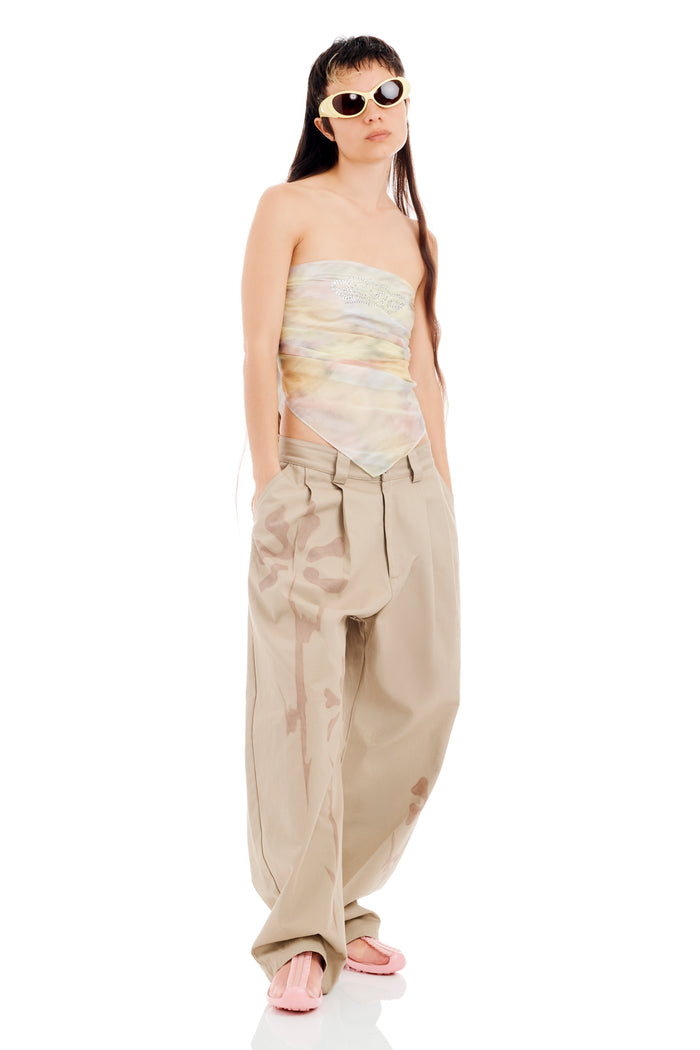 Collina Strada WASHED OCEAN FLOWERS PRINCESS FOULARD SCARF