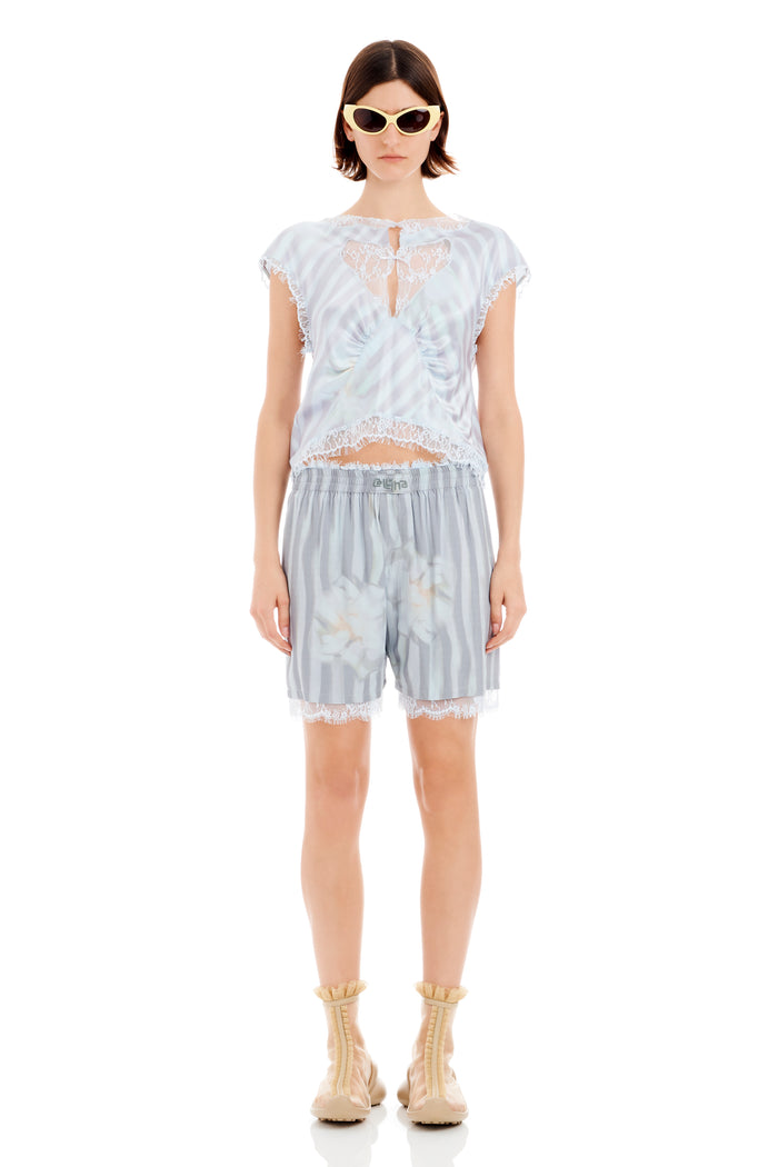 collina strada WASHED WAVY NAVY FLOWER STRIPE ODEON BOXER