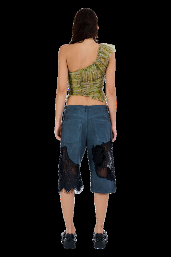 Collina Strada YELLOW BOXER PLAID JAZZELLE TOP MEDIUM