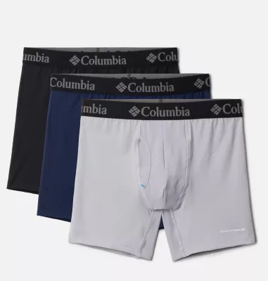 columbia 3 Pack Cool Comfort Boxer Brief Collegiate Navy/Columbia Grey/Black