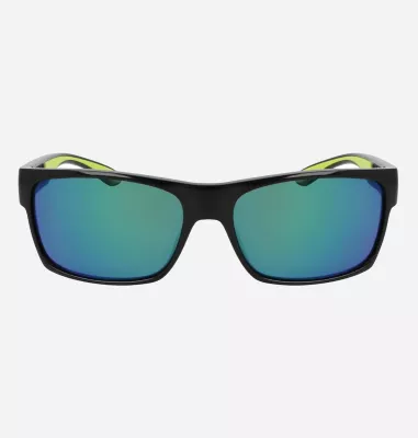 columbia Brisk Trail Polarized Sunglasses Shiny Black Green Flash