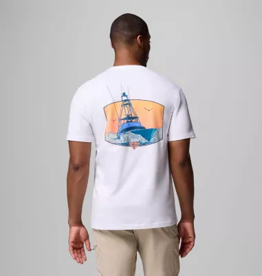 columbia Men's PFG Ballad Graphic T-Shirt WHITE