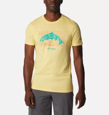 columbia Men's PFG Upstream Graphic T-Shirt Sunlit