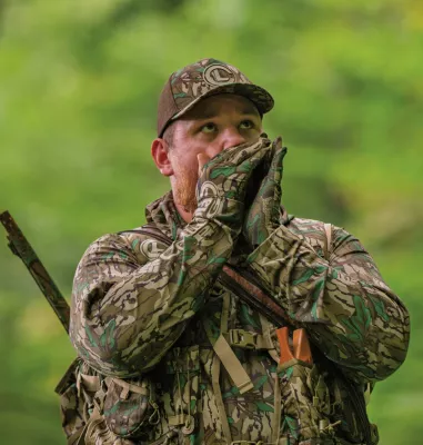 Columbia CSC PHG X Luke Combs Tech Camo Gloves Mossy Oak Greenleaf Camouflage