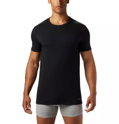 Columbia Men's 3 Pack Crew Neck Tee Classic Fit Black