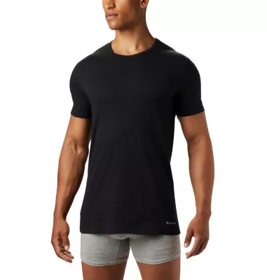 Columbia Men's 3 Pack Crew Neck Tee Classic Fit Black