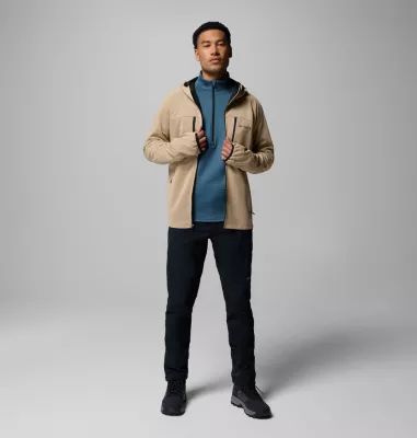 Columbia Men's Arctic Crest™ Bonded Full Zip Jacket Canoe Black