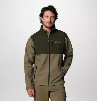 columbia Men's Ascender™ Softshell Jacket Stone Green Greenscape