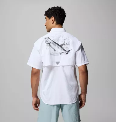 columbia Men's Bahama™ x Paul Puckett Short Sleeve Shirt White columbia Men's Bahama™ x Paul Puckett Short Sleeve Shirt White