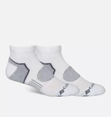 columbia Men's Balance Point Low-Cut Socks - 2 Pack White