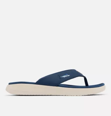 columbia Men's Boatside™ Fish Flip Flop Carbon Chalk