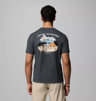 columbia Men's Campdud Graphic T-Shirt CHARCOALHEATHER