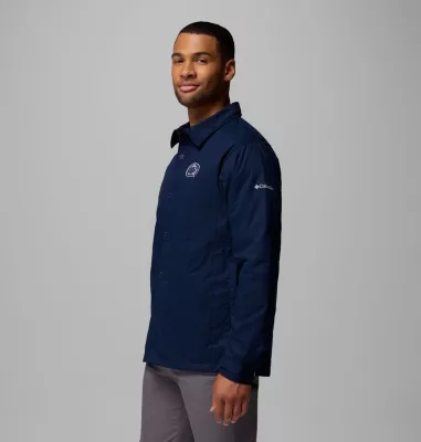 Columbia Men's Collegiate Campus Roam™ Quilted Shirt Jacket - Penn State PSU - Collegiate Navy